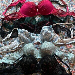 Lot of Six Bras Lingerie ADOREME Size 34C (4) THIRDLOVE 34B 1/2 (2)